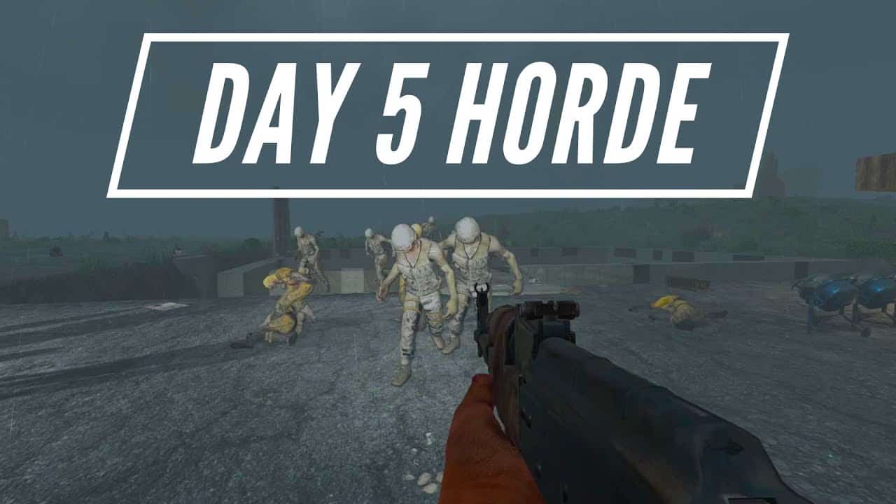 Crazy Day 5 Soldier Zombie Horde - 7 Days To Die - Silentwisher